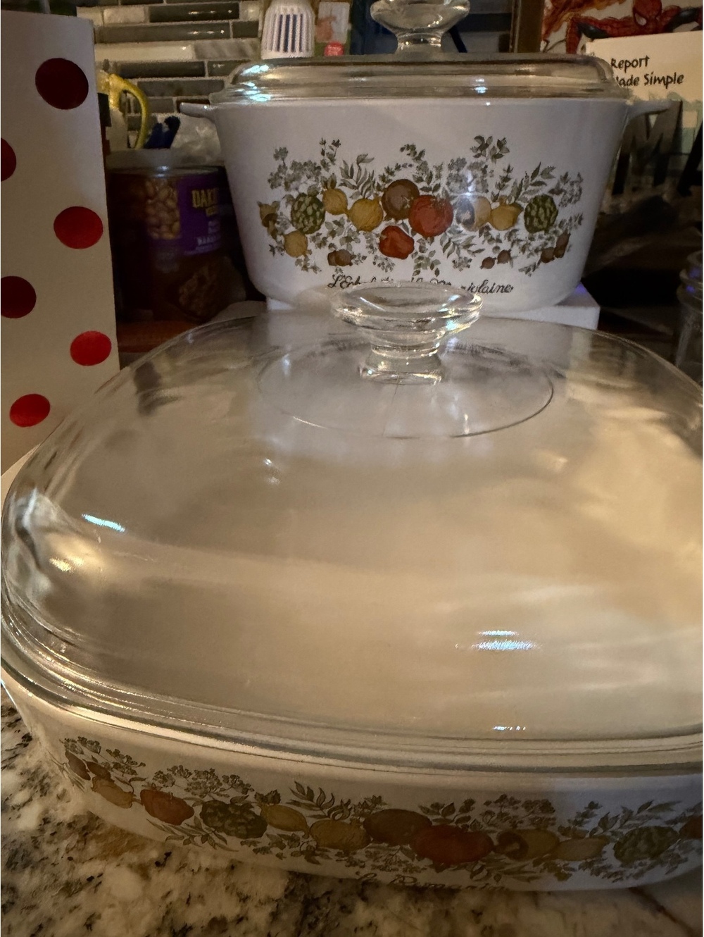 Autumn harvest casserole and bowl set